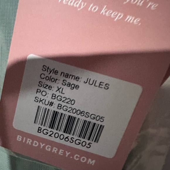 Birdy Grey JULES DRESS CHIFFON SAGE XL NEW NWT BRIDESMAID WEDDING - Picture 5 of 6